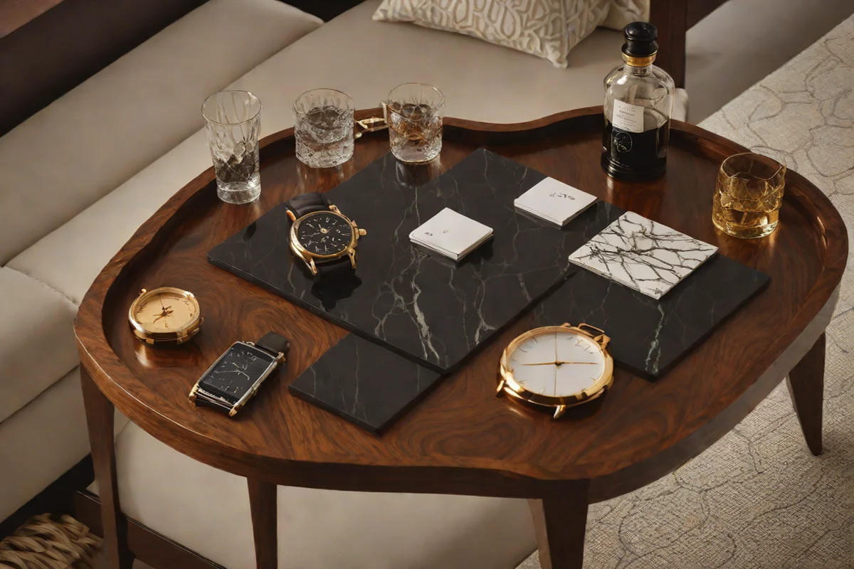 Curate a Textural Dialogue with an Elegant Tray - Styling a Nightstand