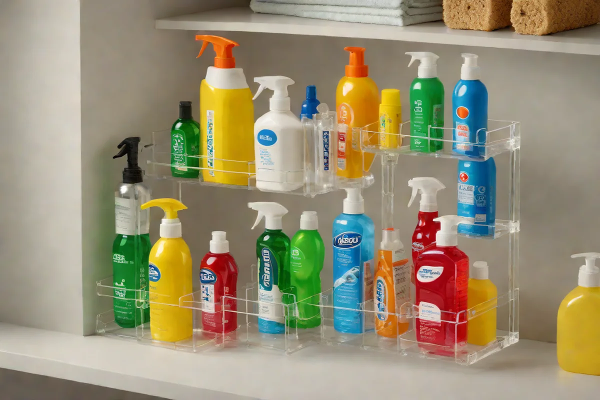 Divided Acrylic Caddies for On-the-Go Utility - Under-Sink Storage Ideas