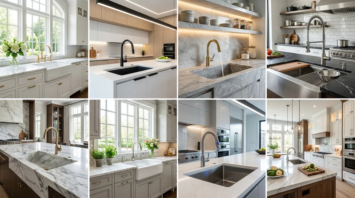 Luxury Kitchen Faucet & Sink Styles
