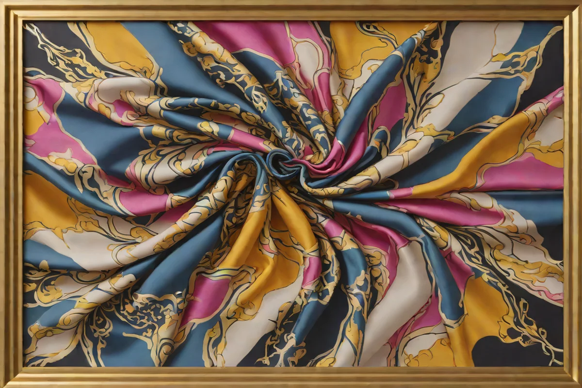 Fine Art Silk Scarf Pin-Stretches Fine Art Silk Scarf Pin-Stretches - Artwork Placement Ideas Above the Bed