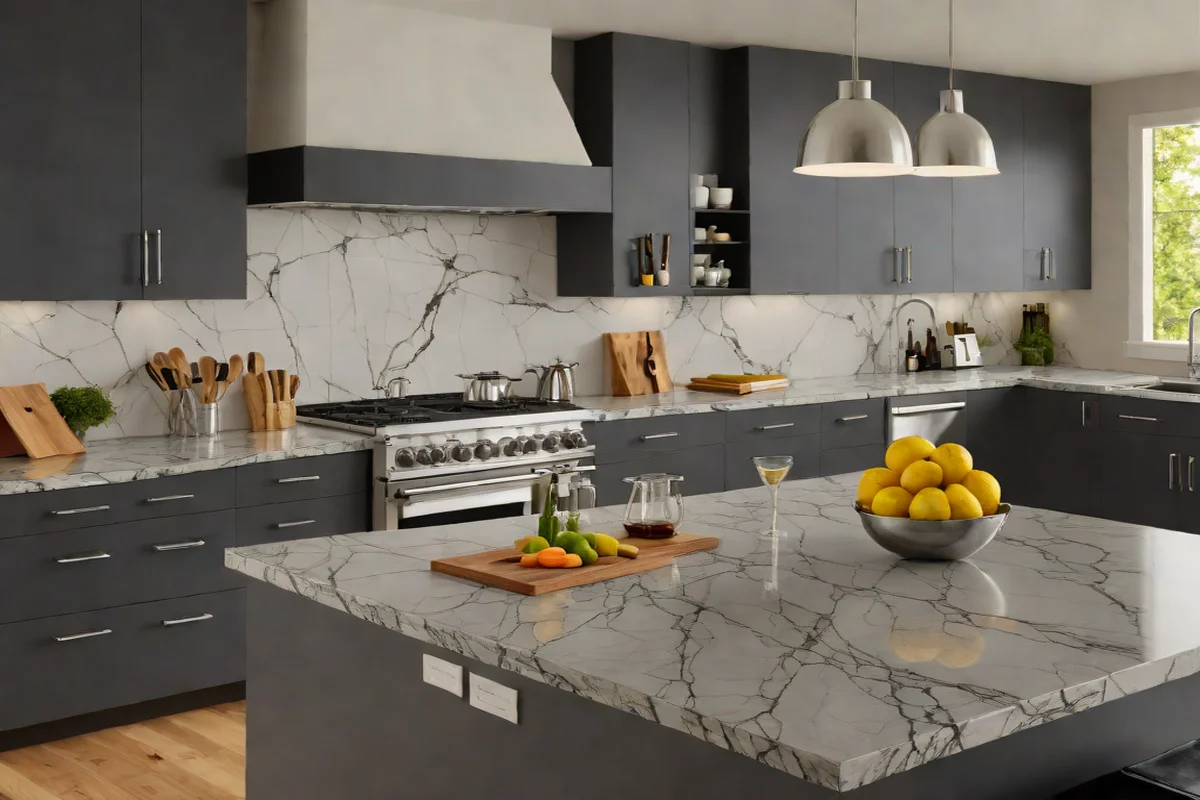 Monolithic Soapstone High-Contrast Horizons - Backsplash Ideas for White Kitchens