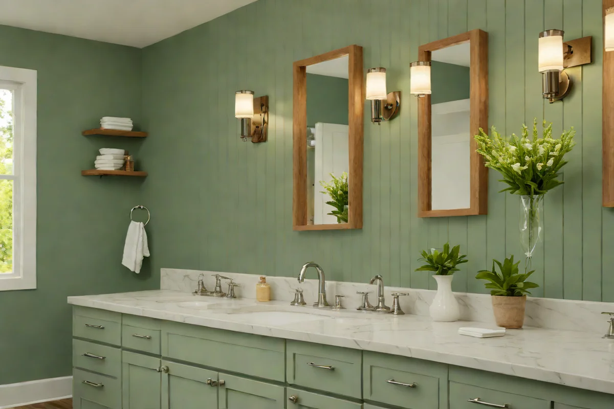 Softening Horizons with Vertical Shiplap Backsplashes - Bathroom Decor Ideas on a Tiny Budget
