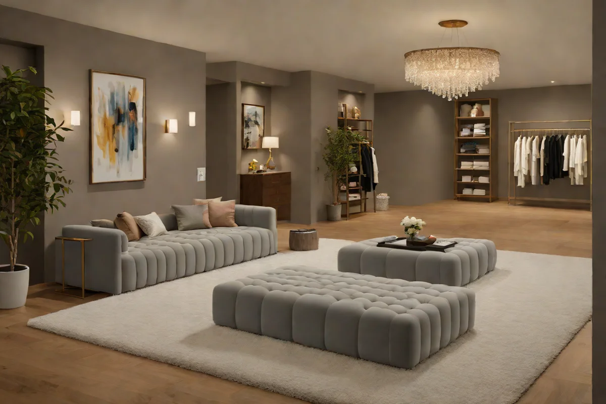 Low-Slung Velvet Plinth Dressing Ottoman - Bedroom Closet Remodel Ideas