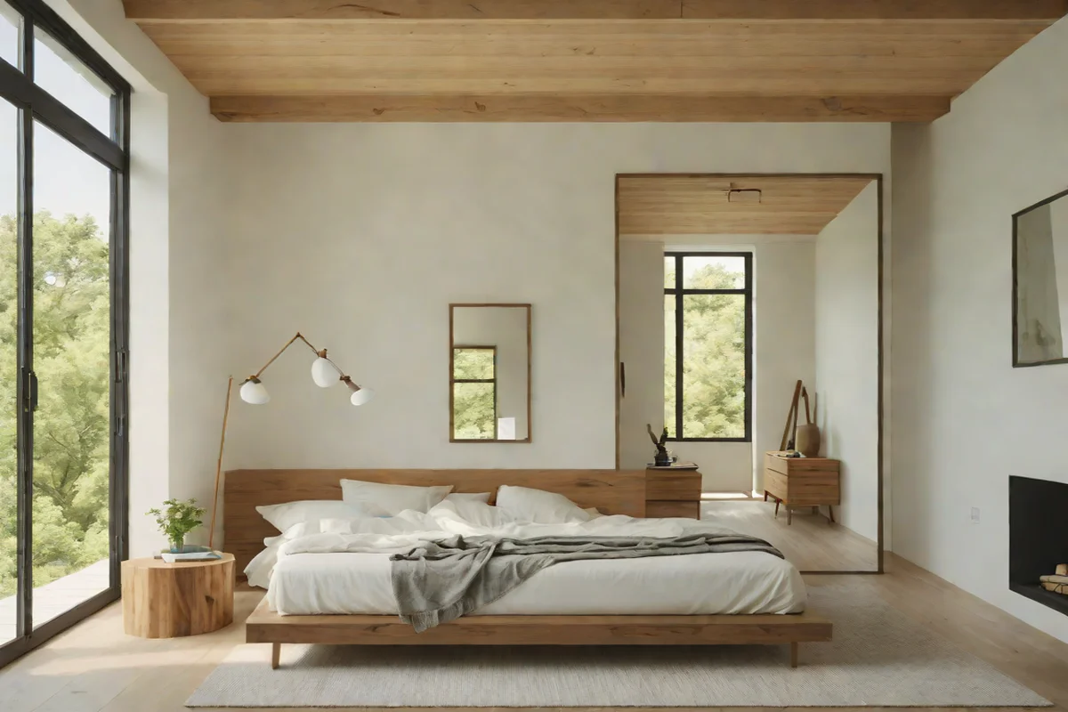 The Asymmetric Off-Center Floor Lean The Asymmetric Off-Center Floor Lean - Bedroom Mirror Placement Tips