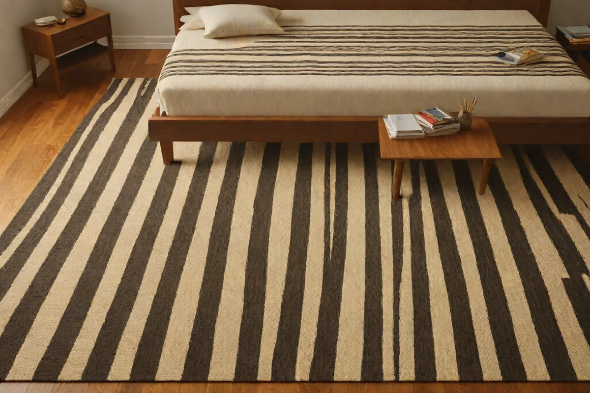 Linear Striped Flat-Woven Kilim Rugs Linear Striped Flat-Woven Kilim Rugs - Best Bedroom Rugs