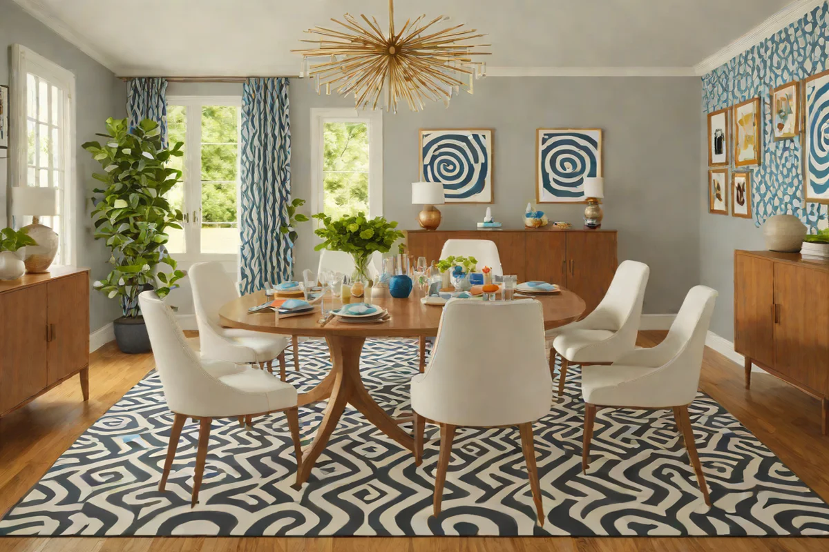 Jonathan Adler x Ruggable Op Art Geometric Rug - Best Dining Room Rugs