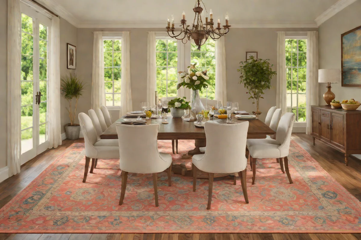 Ruggable Kamran Washable Coral Rug - Best Dining Room Rugs