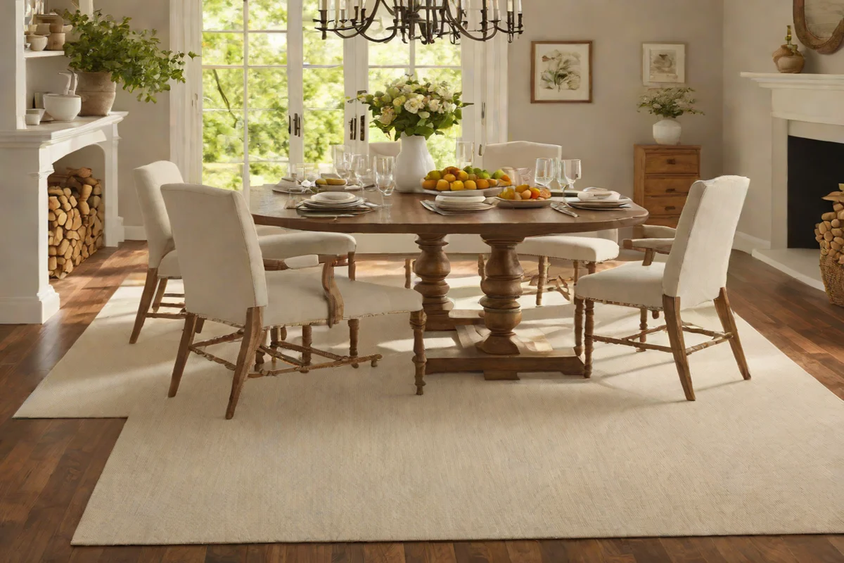 Pottery Barn Performance Heathered Chenille Wool Rug - Best Dining Room Rugs
