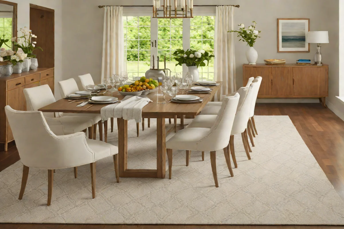 Dash & Albert Diamond Platinum Indoor/Outdoor Rug - Best Dining Room Rugs