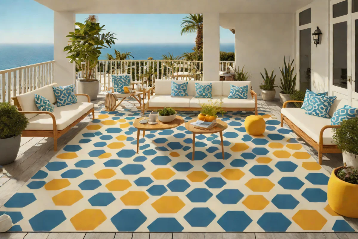 Jonathan Adler x Ruggable Op Art Geometric Rug - Best Outdoor Rugs