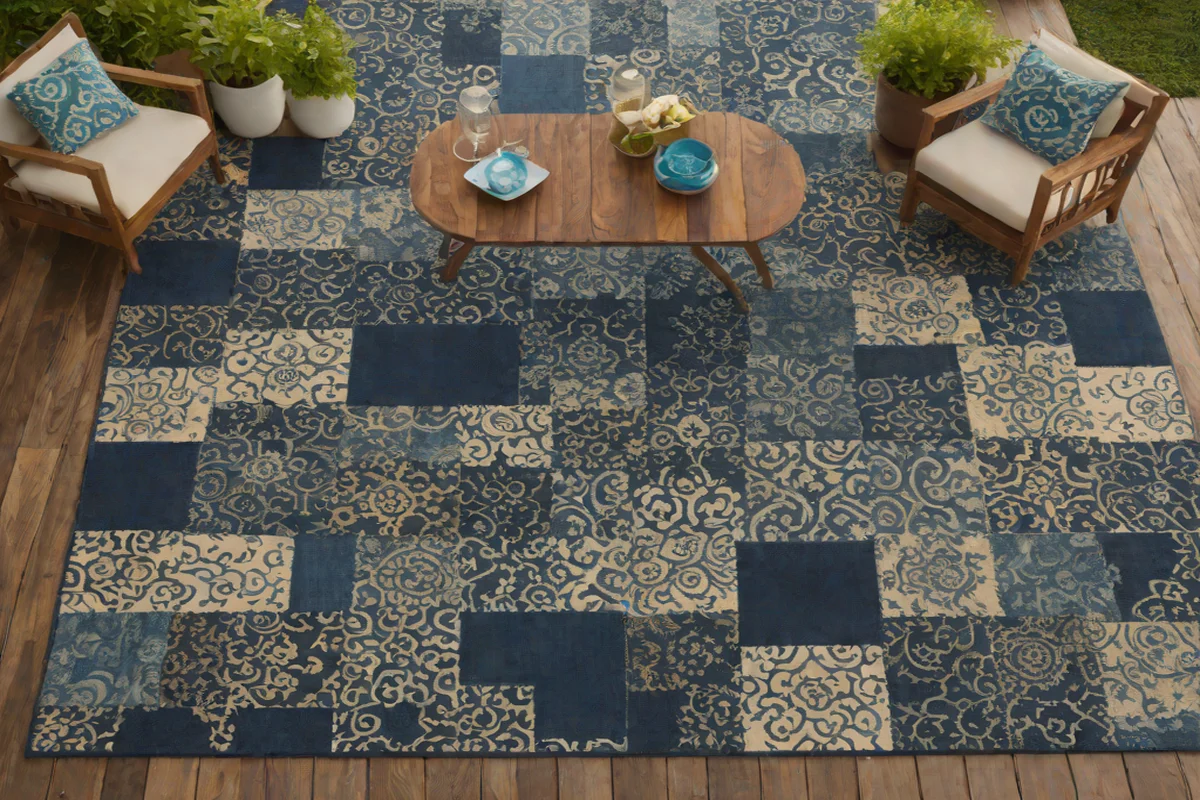 Surya Vintage Patchwork Over-Dyed Exterior Rug - Best Outdoor Rugs