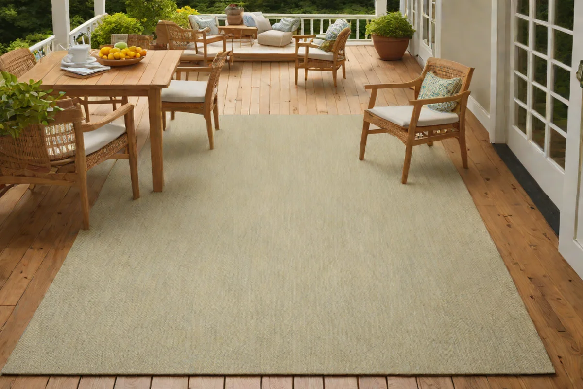 Hook & Loom Flat-Weave Eco-Cotton Outdoor Blend - Best Outdoor Rugs