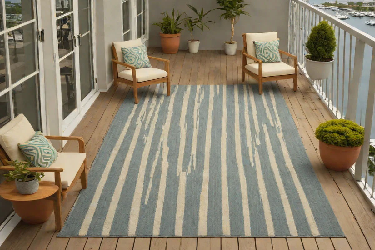Liora Manne Marina Stripe Performance Rug - Best Outdoor Rugs