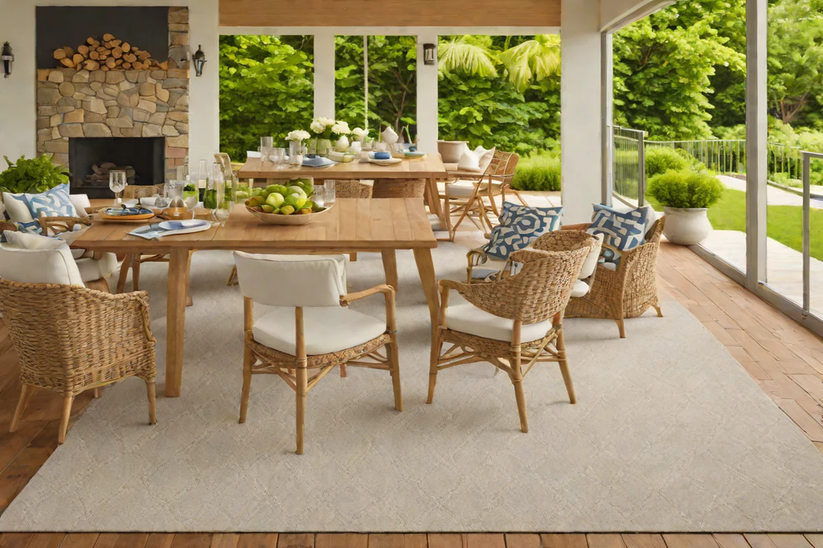 Dash & Albert Diamond Platinum Indoor/Outdoor Rug - Best Outdoor Rugs