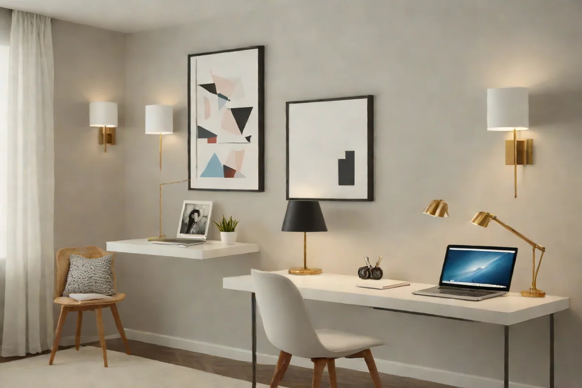 Floating Sconces via Adhesive Plug-in Conversions - Dorm Room Decorating Ideas