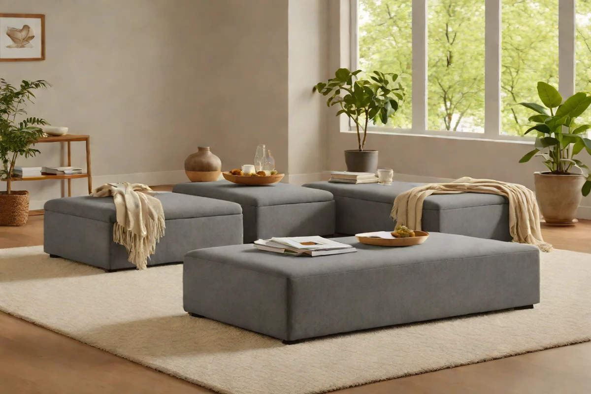 Monolithic Storage Ottomans as Seating Catalysts - Dorm Room Decorating Ideas