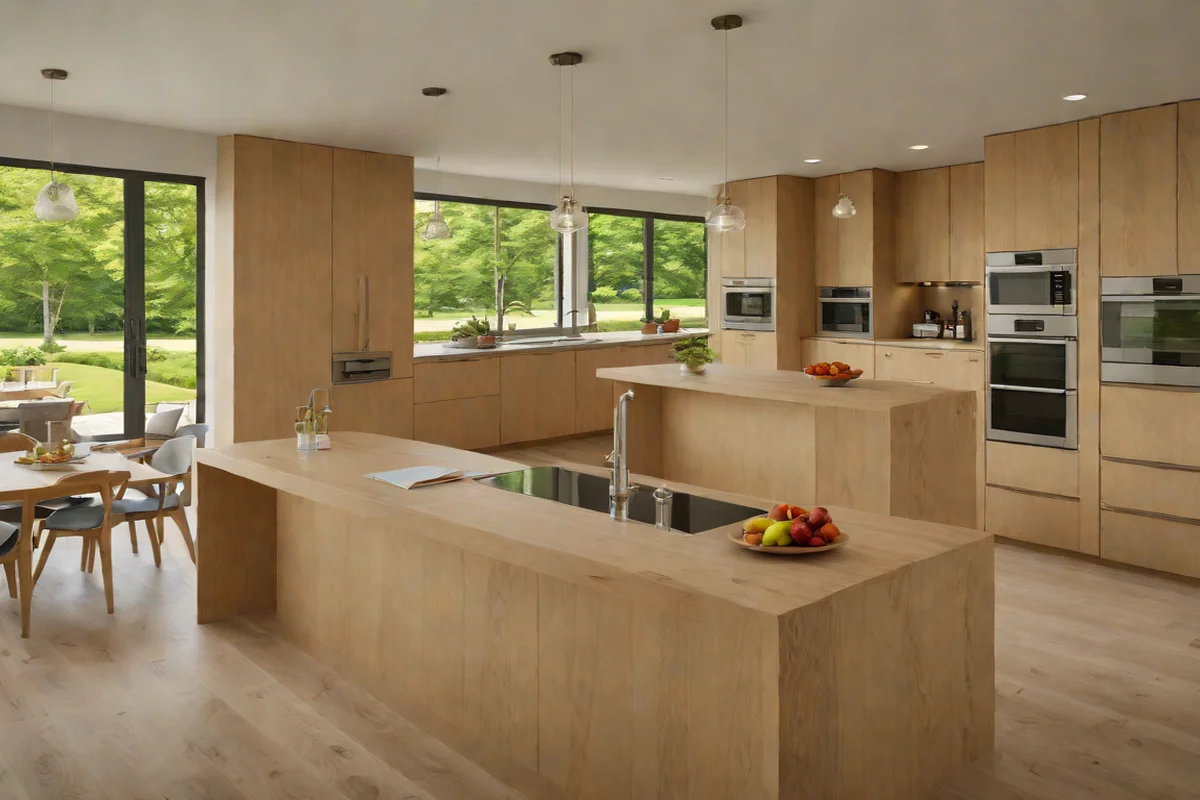 Monolithic White Oak Waterfall Islands Monolithic White Oak Waterfall Islands - Farmhouse Kitchen Decor Ideas