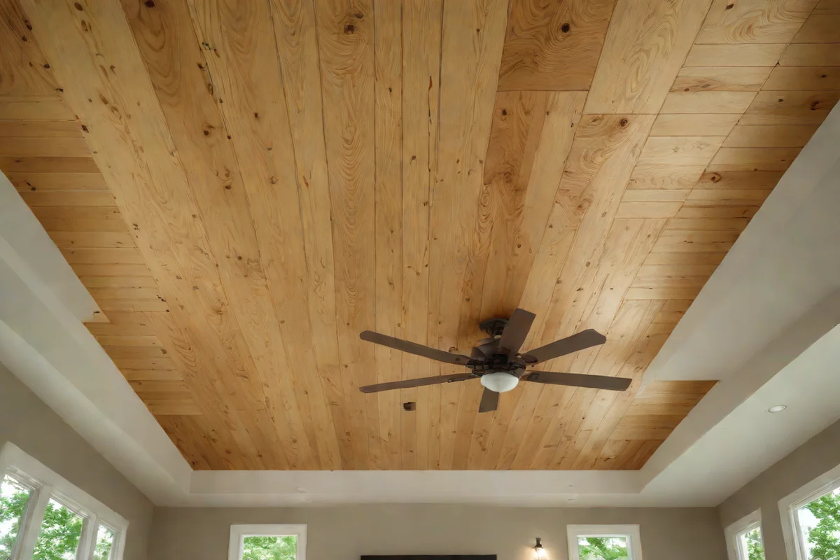High-Gloss Marine Varnish Ceiling Shiplap High-Gloss Marine Varnish Ceiling Shiplap - Farmhouse Kitchen Decor Ideas