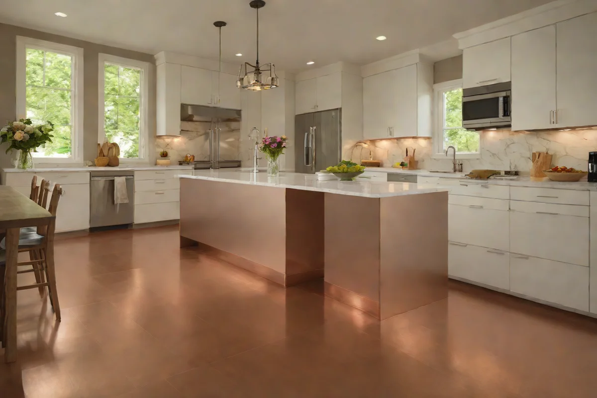 Copper Toe-Kick Hidden Baseboards Copper Toe-Kick Hidden Baseboards - Farmhouse Kitchen Decor Ideas