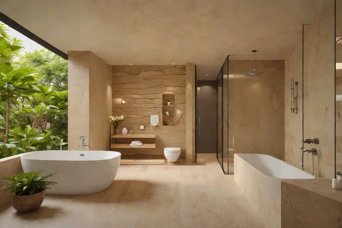 Raw Sandstone Textured Exteriors Raw Sandstone Textured Exteriors - Freestanding Tub Ideas