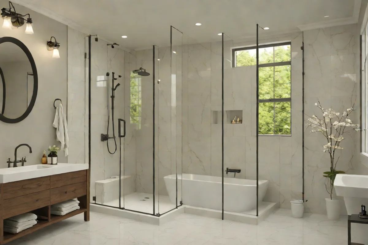 Clear Glass Wet-Room Partition Brackets Clear Glass Wet-Room Partition Brackets - Freestanding Tub Ideas