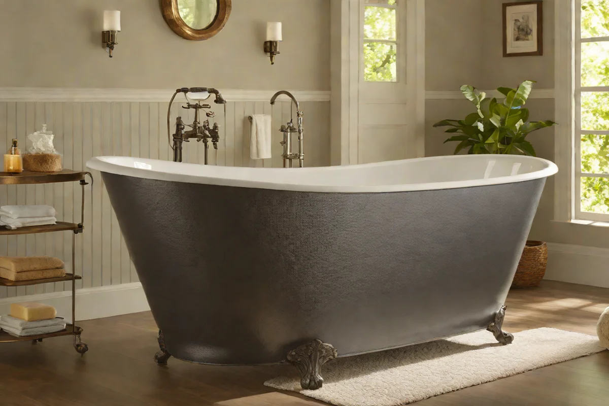 Vintage Cast-Iron Shagreen Wraps Vintage Cast-Iron Shagreen Wraps - Freestanding Tub Ideas