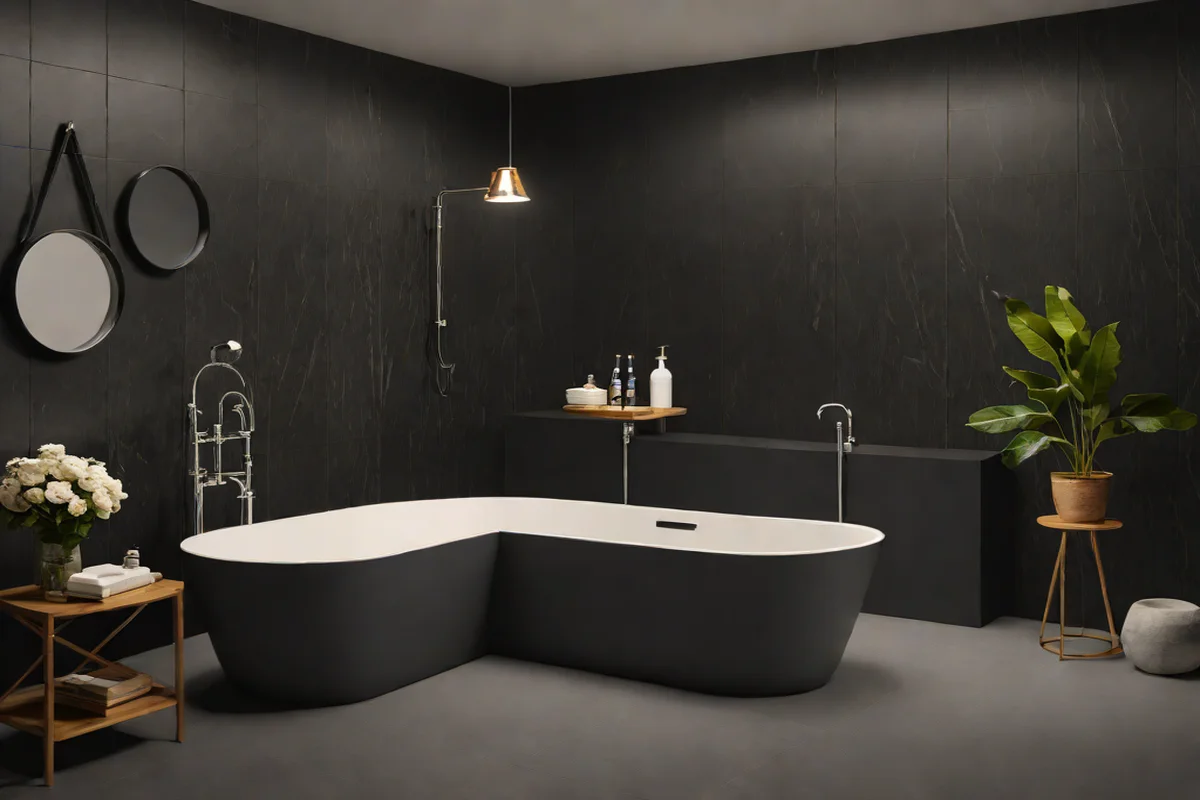 The Graphic Soul of Matte Black Acrylic Soakers The Graphic Soul of Matte Black Acrylic Soakers - Freestanding Tub Ideas
