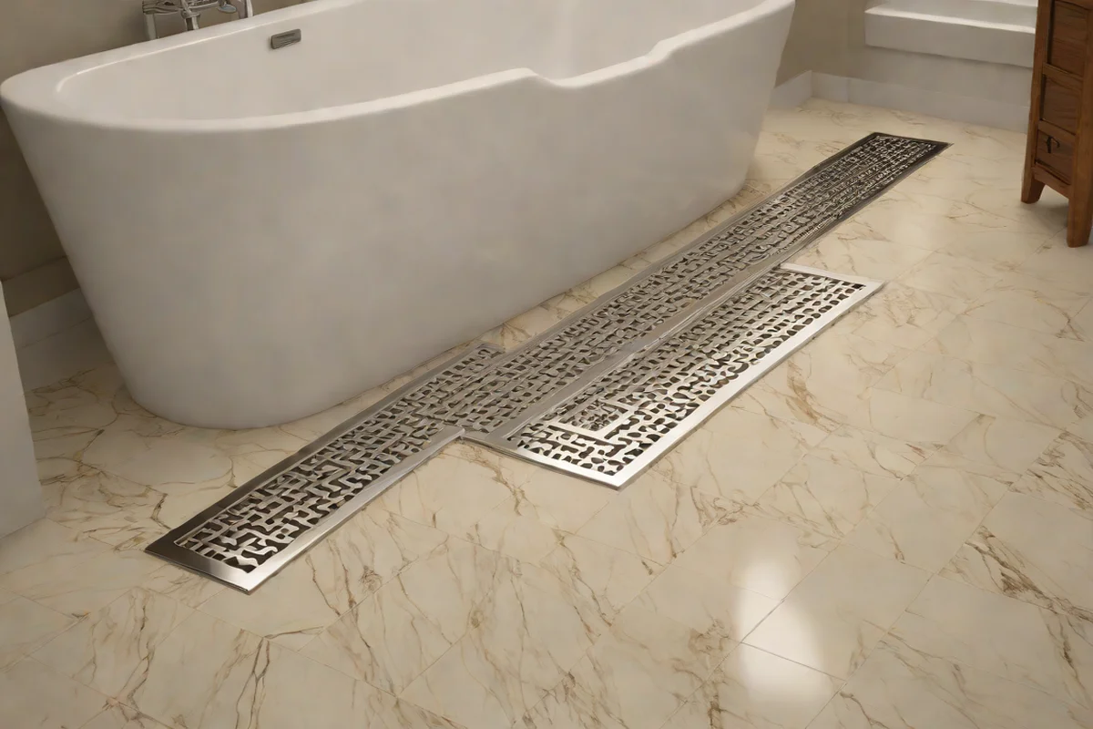 Seamless Level-Entry Floor Drain Alignments Seamless Level-Entry Floor Drain Alignments - Freestanding Tub Ideas