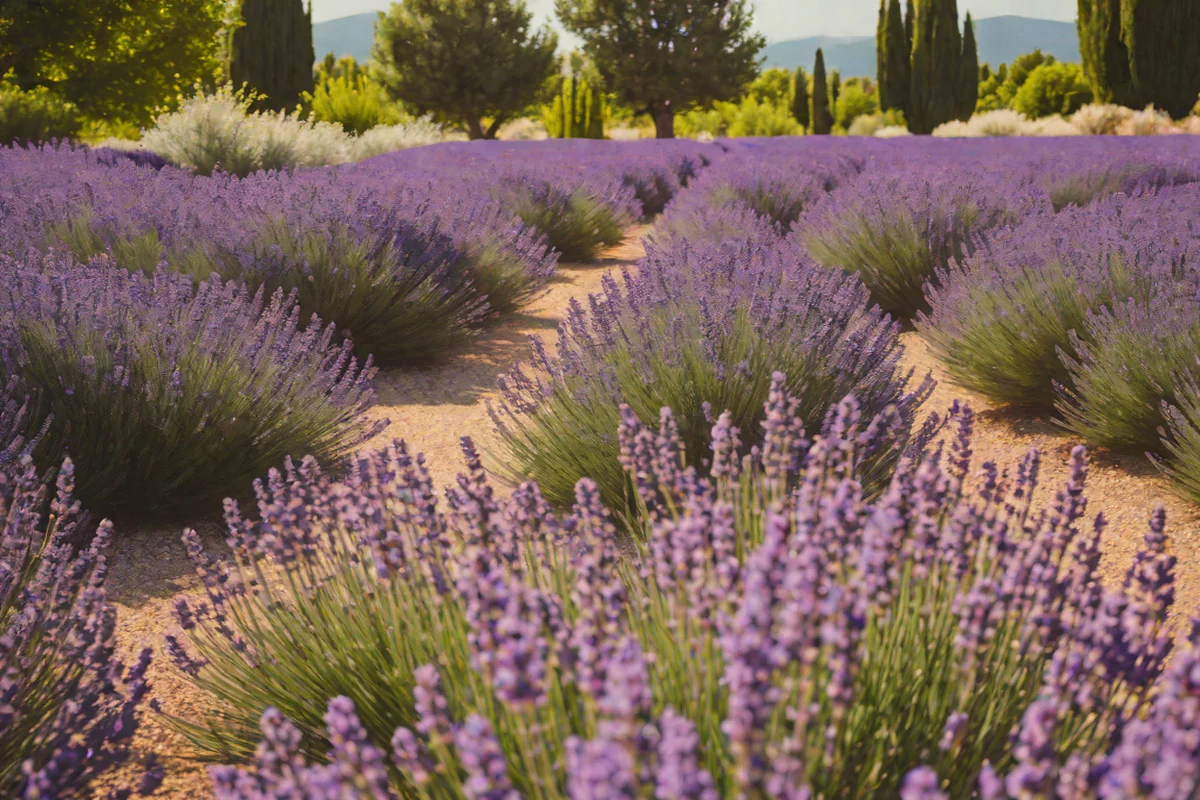 The Fragrant Scent-Scaping Lavender Walk - French Country Exterior and Garden Designs