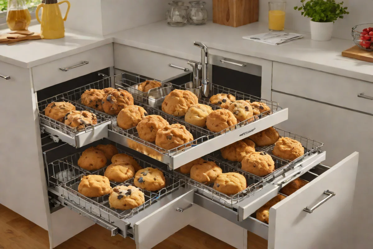 Removable Cookie Sheet Vertical Slots - Kitchen Drawer Organization Hacks