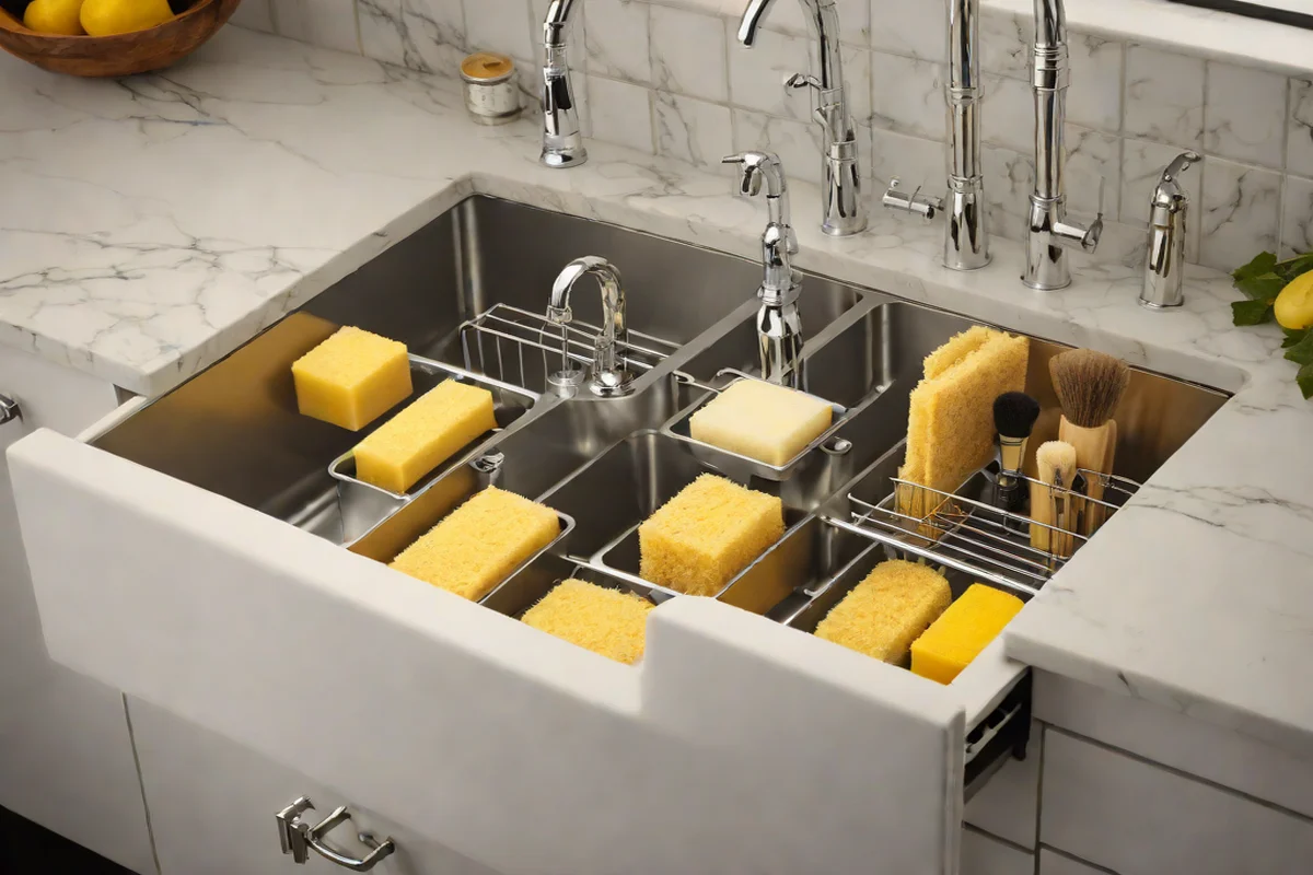 Heavy-Duty Under-Sink Sponge Trays - Kitchen Drawer Organization Hacks