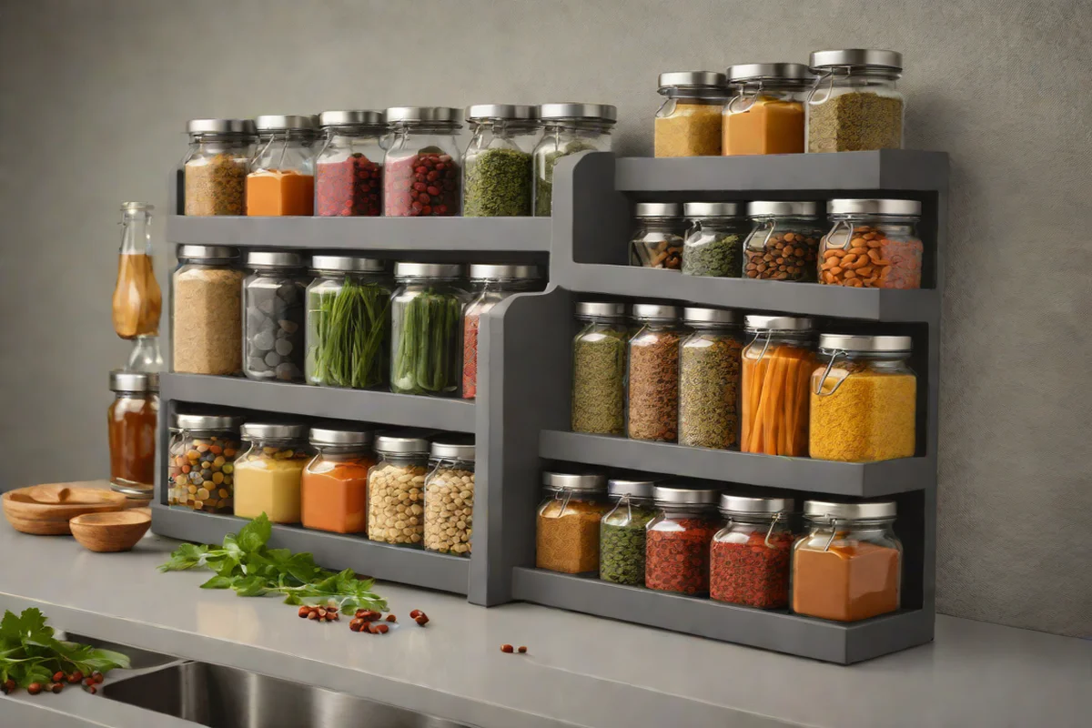 Monolithic Silicone Herb and Spice Troughs - Kitchen Drawer Organization Hacks