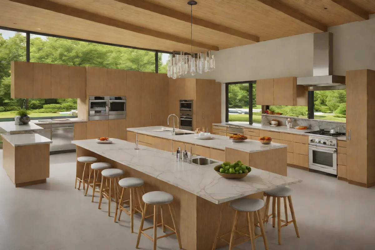 The Monolithic Double-Tiered Prep and Dining Deck - Kitchen Island Design Ideas