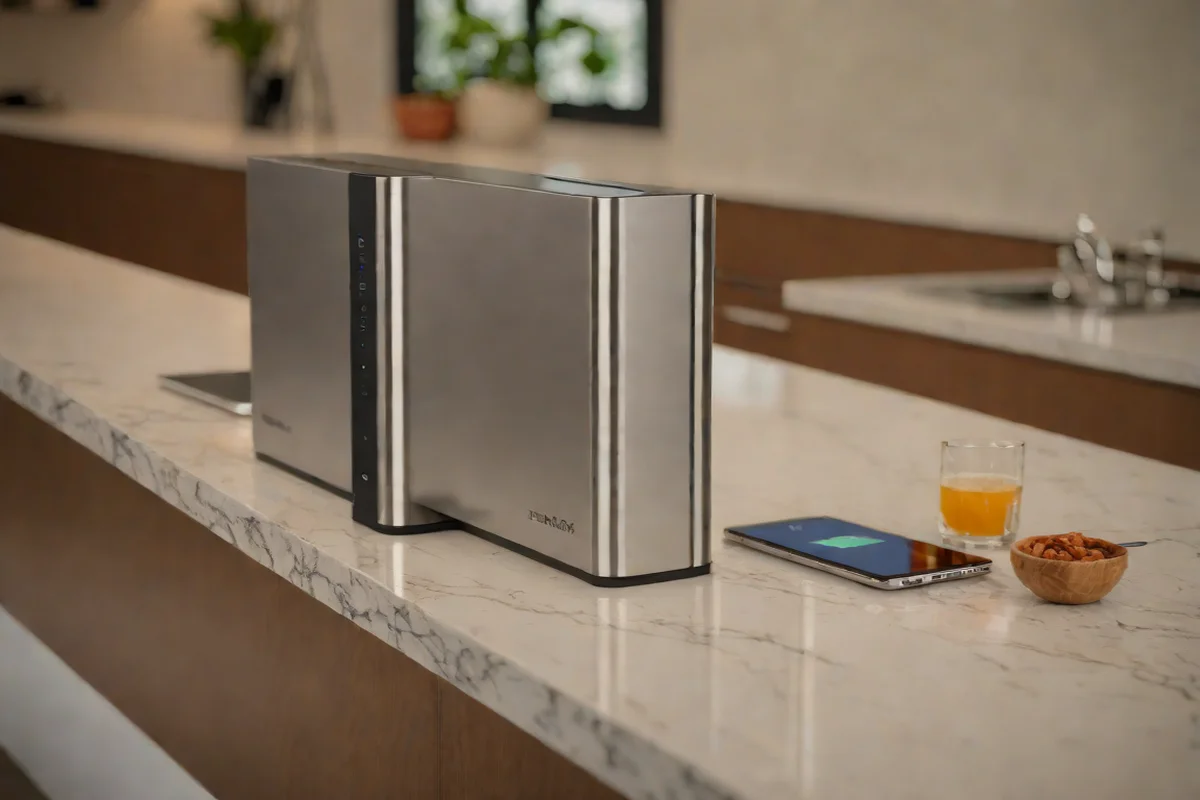 The Hidden Flip-Up Pop-Up Power Pillar - Kitchen Island Design Ideas