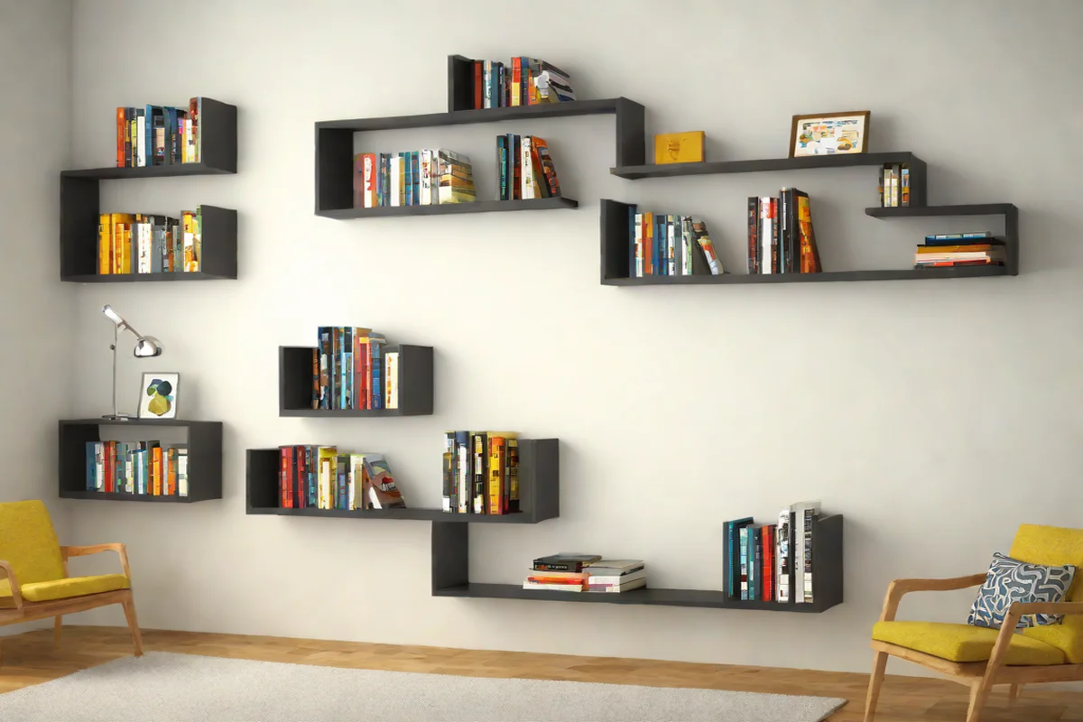 Floating Matte Black Book Ledges Floating Matte Black Book Ledges - Little Boy Bedroom Ideas
