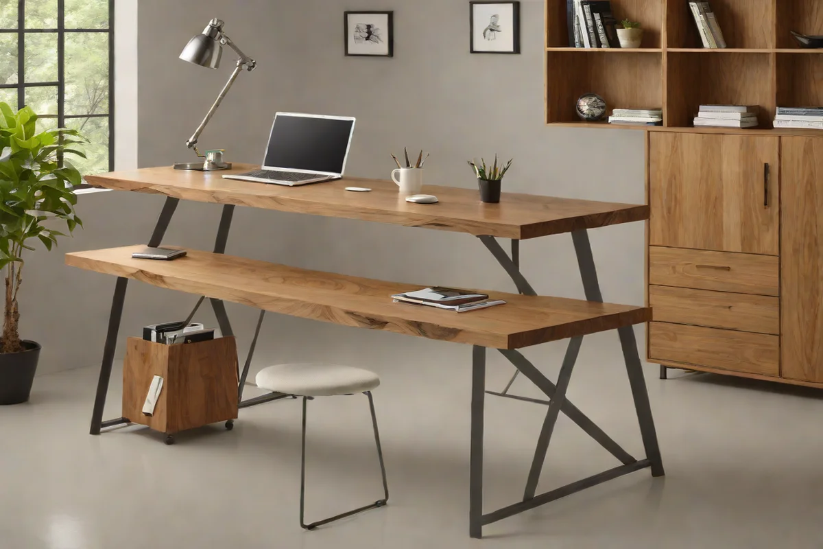 Thick Raw Timber Serving Plinth Desk Insets Thick Raw Timber Serving Plinth Desk Insets - Little Boy Bedroom Ideas