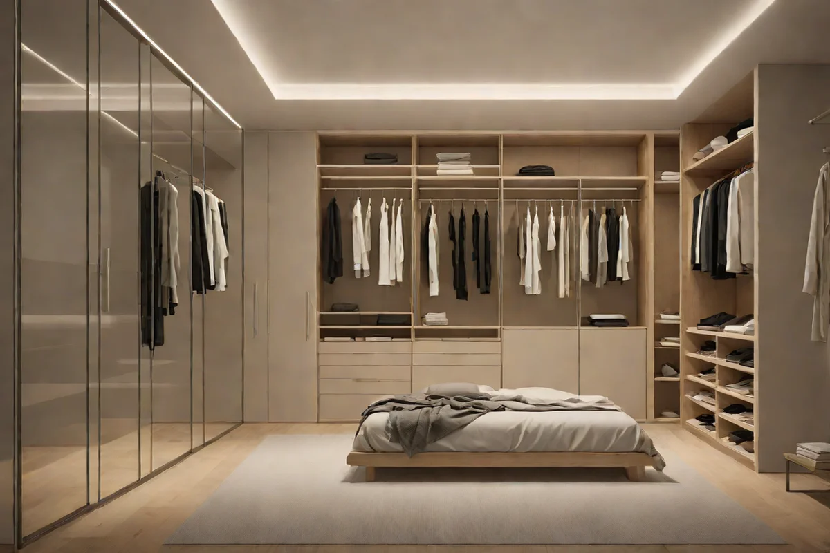 Clear Glass-Inlaid Wardrobe Portals Clear Glass-Inlaid Wardrobe Portals - Little Boy Bedroom Ideas
