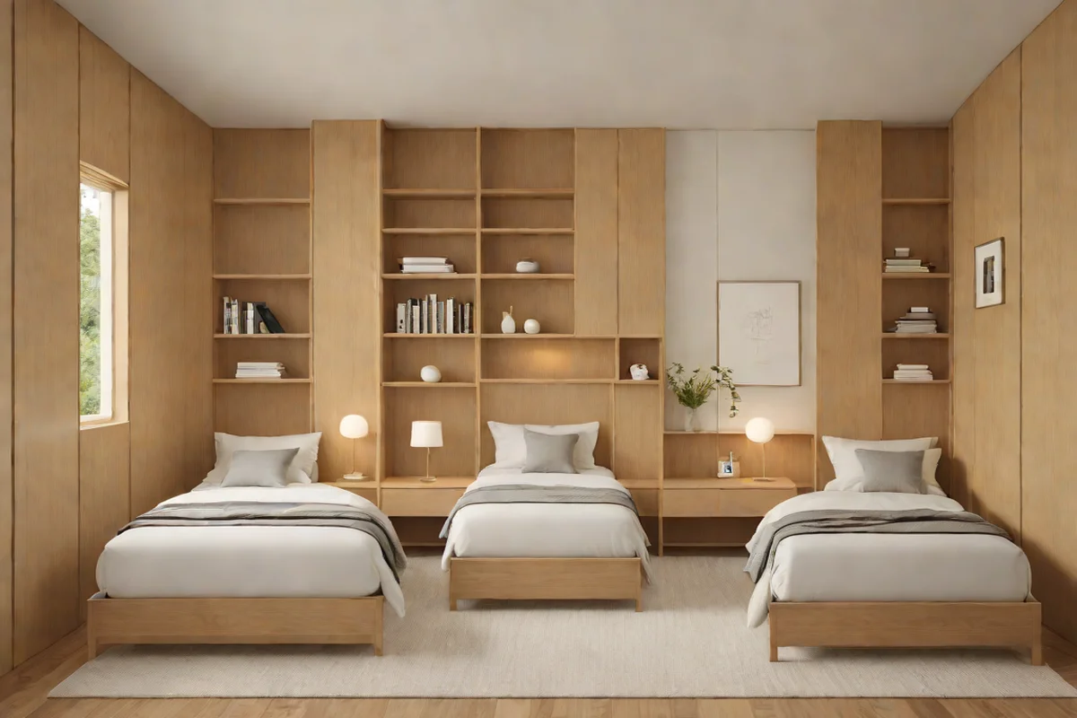 Symmetrical Axial Twin Bed Framing Symmetrical Axial Twin Bed Framing - Little Girl Bedroom Decorating Ideas