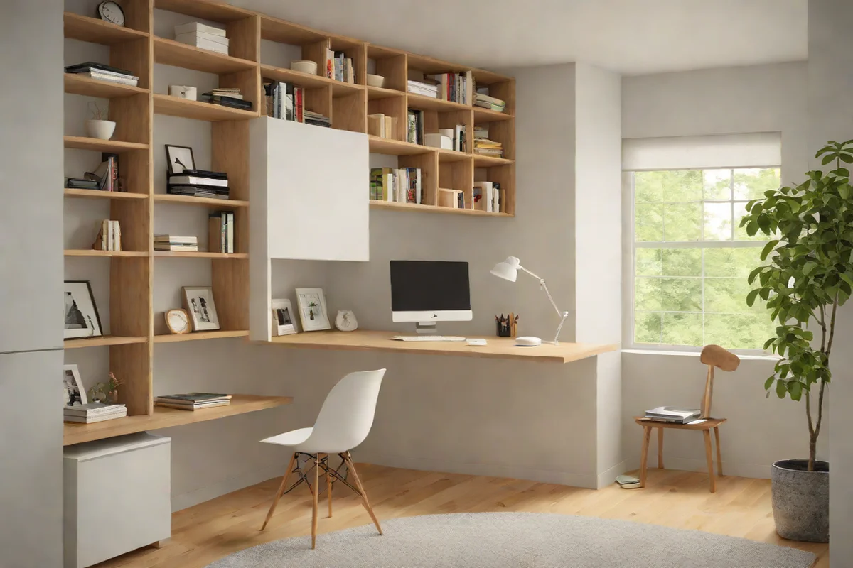 Asymmetric Floating Desk Insets Asymmetric Floating Desk Insets - Little Girl Bedroom Decorating Ideas