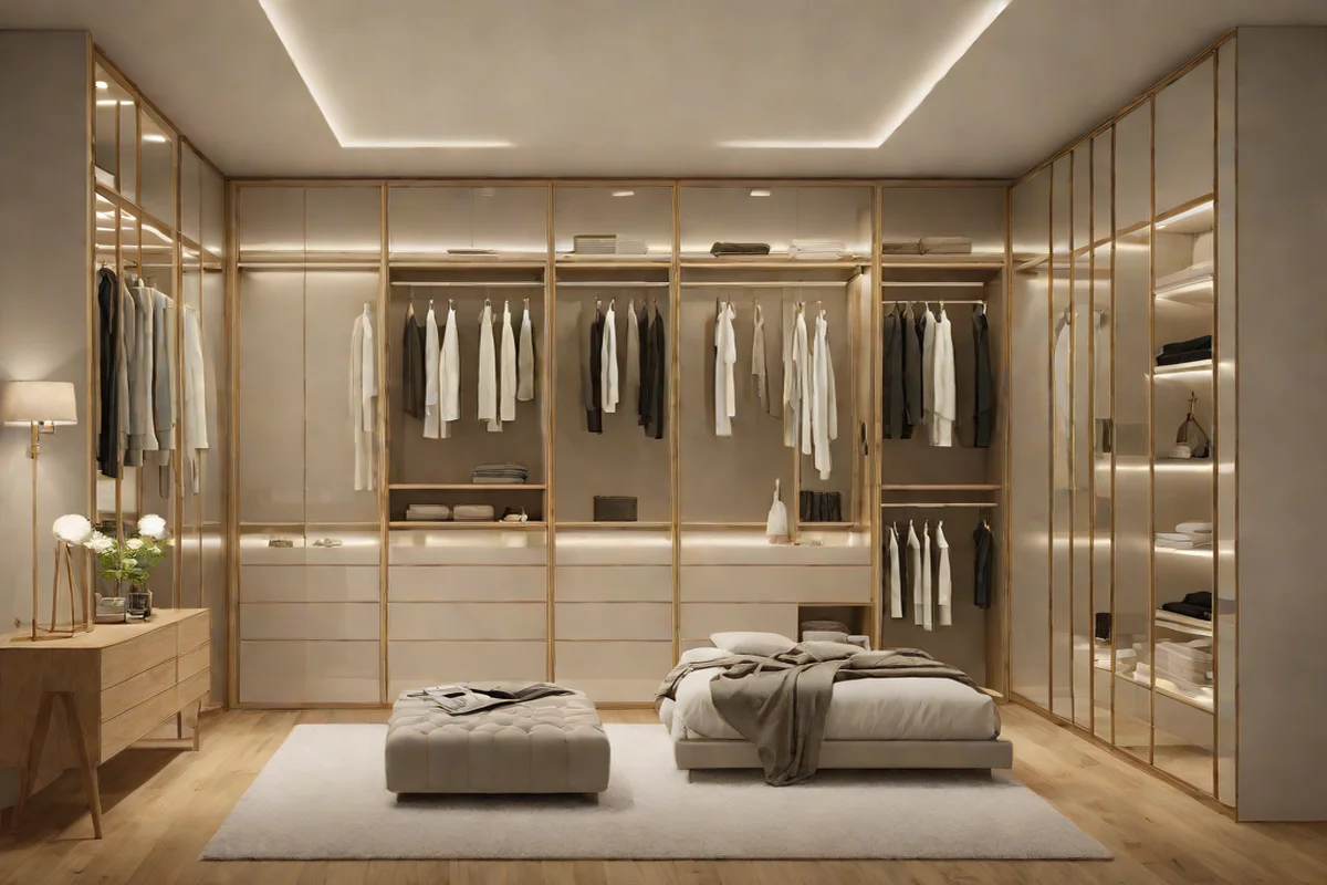 Clear Glass-Inlaid Wardrobe Portals Clear Glass-Inlaid Wardrobe Portals - Little Girl Bedroom Decorating Ideas