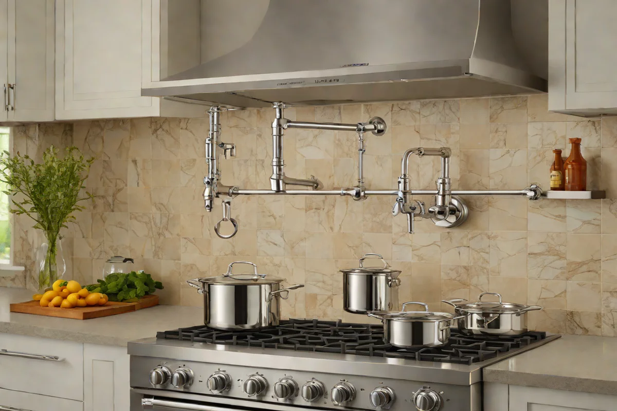 The Low-Slung Horizontal Pot-Filler Extension The Low-Slung Horizontal Pot-Filler Extension - Luxury Kitchen Faucet & Sink Styles