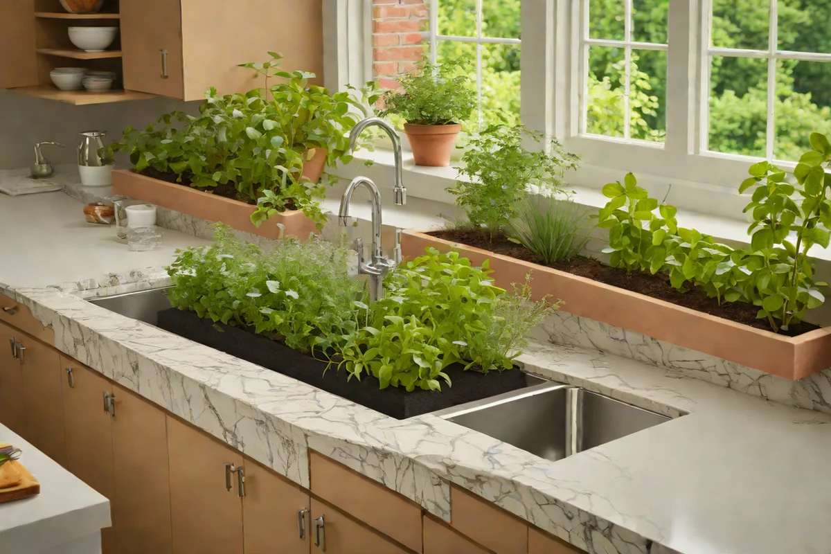 The Visual Sandbox Rim-Mounted Herb Ledges The Visual Sandbox Rim-Mounted Herb Ledges - Luxury Kitchen Faucet & Sink Styles