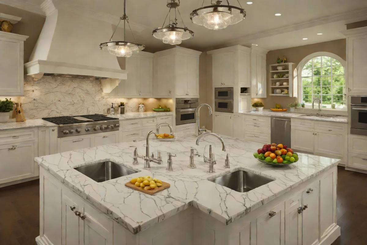 Symmetrical Dual-Faucet Master Island Stations Symmetrical Dual-Faucet Master Island Stations - Luxury Kitchen Faucet & Sink Styles