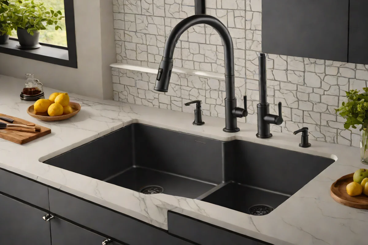 The Graphic Soul of Matte Black Industrial Pull-Downs The Graphic Soul of Matte Black Industrial Pull-Downs - Luxury Kitchen Faucet & Sink Styles