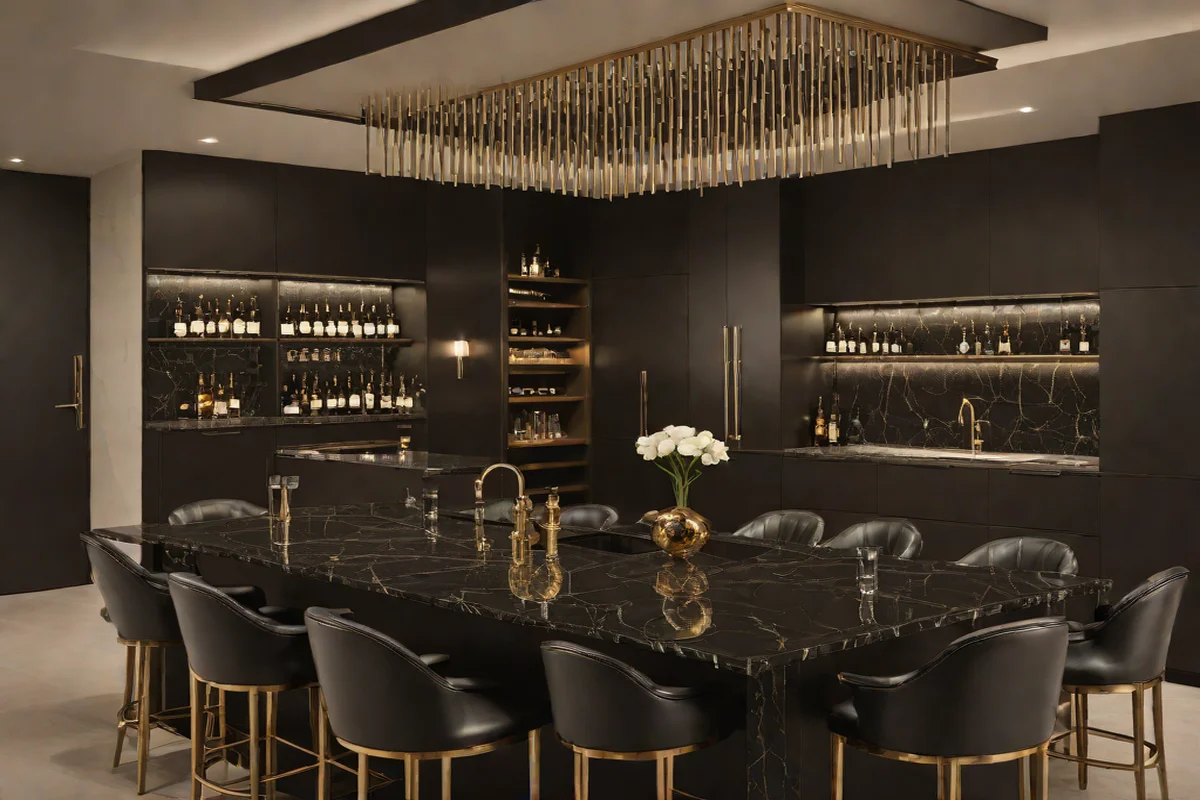 Saint Laurent Regal Bronze Elegance - Marble Countertop Inspiration