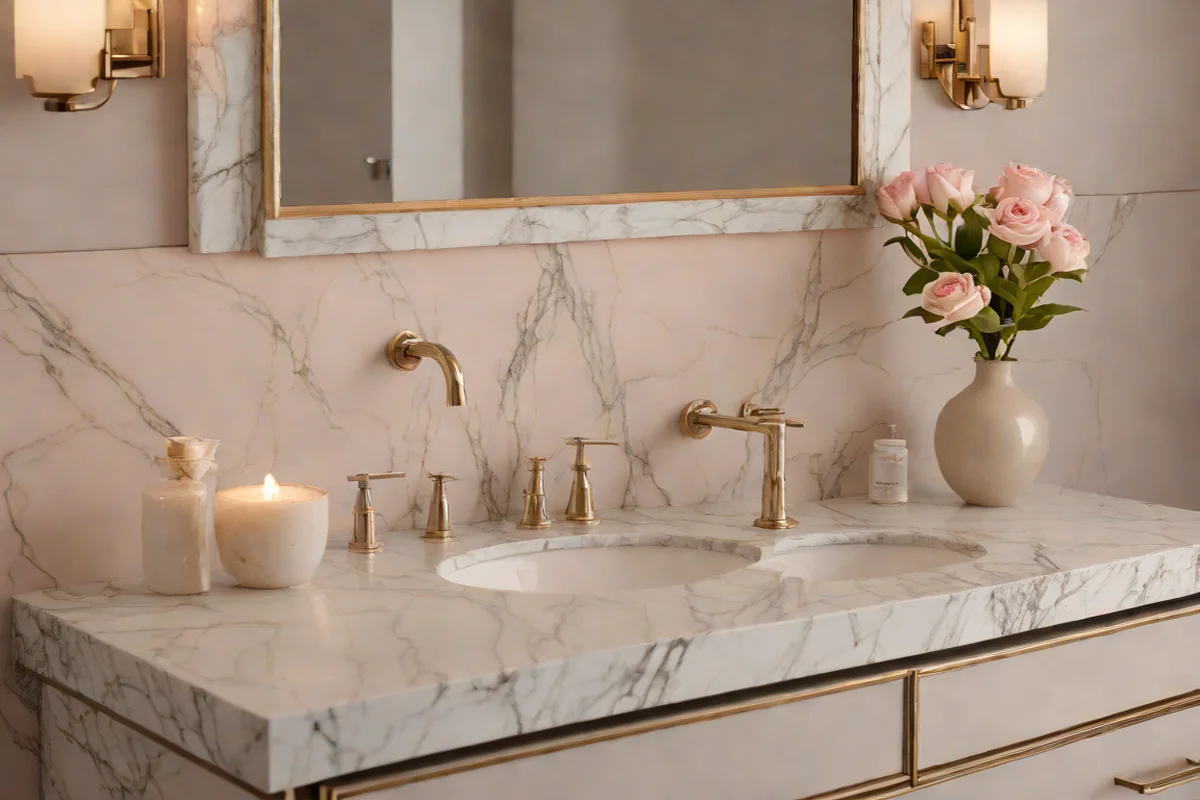 Fior di Pesco Muted Pastel Harmony - Marble Countertop Inspiration