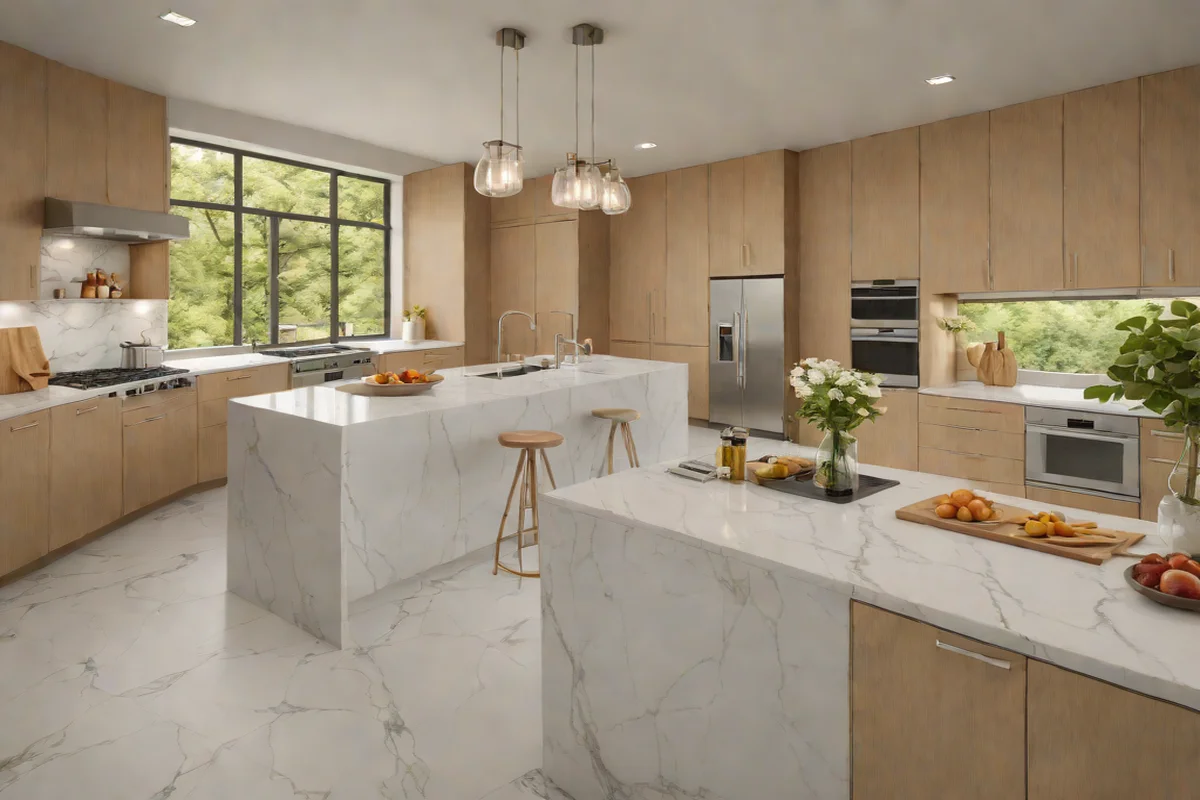 Honed Carrara Subdued Micro-Grids - Marble Countertop Inspiration