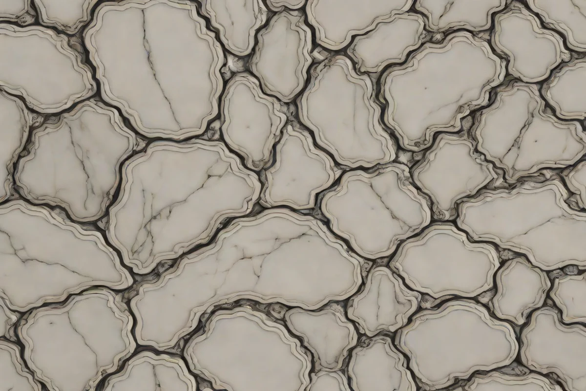 Arabescato Corchia Architectural Scalloped Edges - Marble Countertop Inspiration