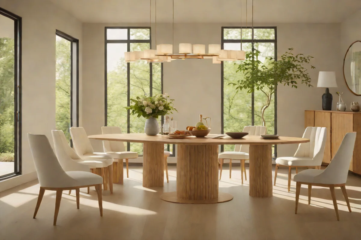 The Monolithic Solid Oak Fluted Pedestal - Round Wood Dining Table Ideas