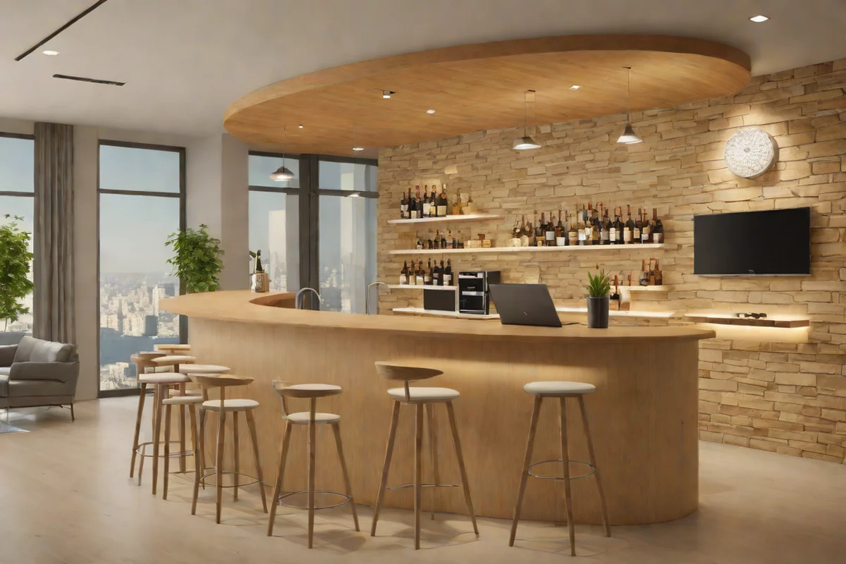 The Floating Wall-Mounted Semi-Circle Ledge - Round Wood Dining Table Ideas
